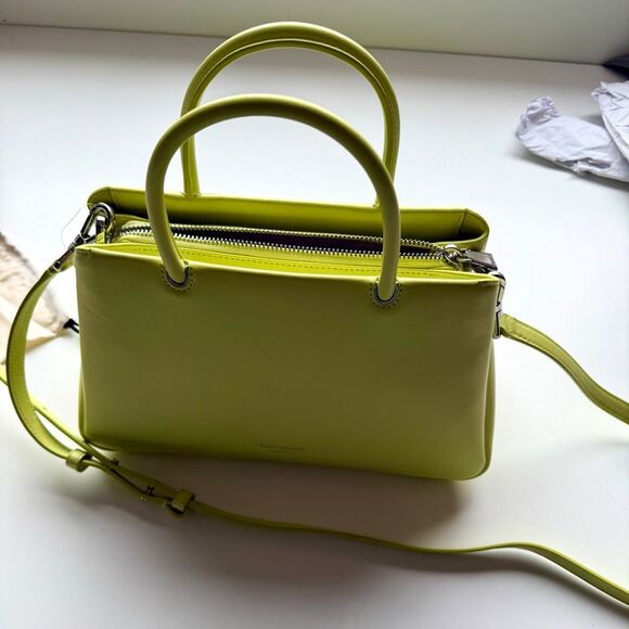 NWT Kate Spade Grace smooth leather satchel in Bosc pear color - Picture 13 of 16